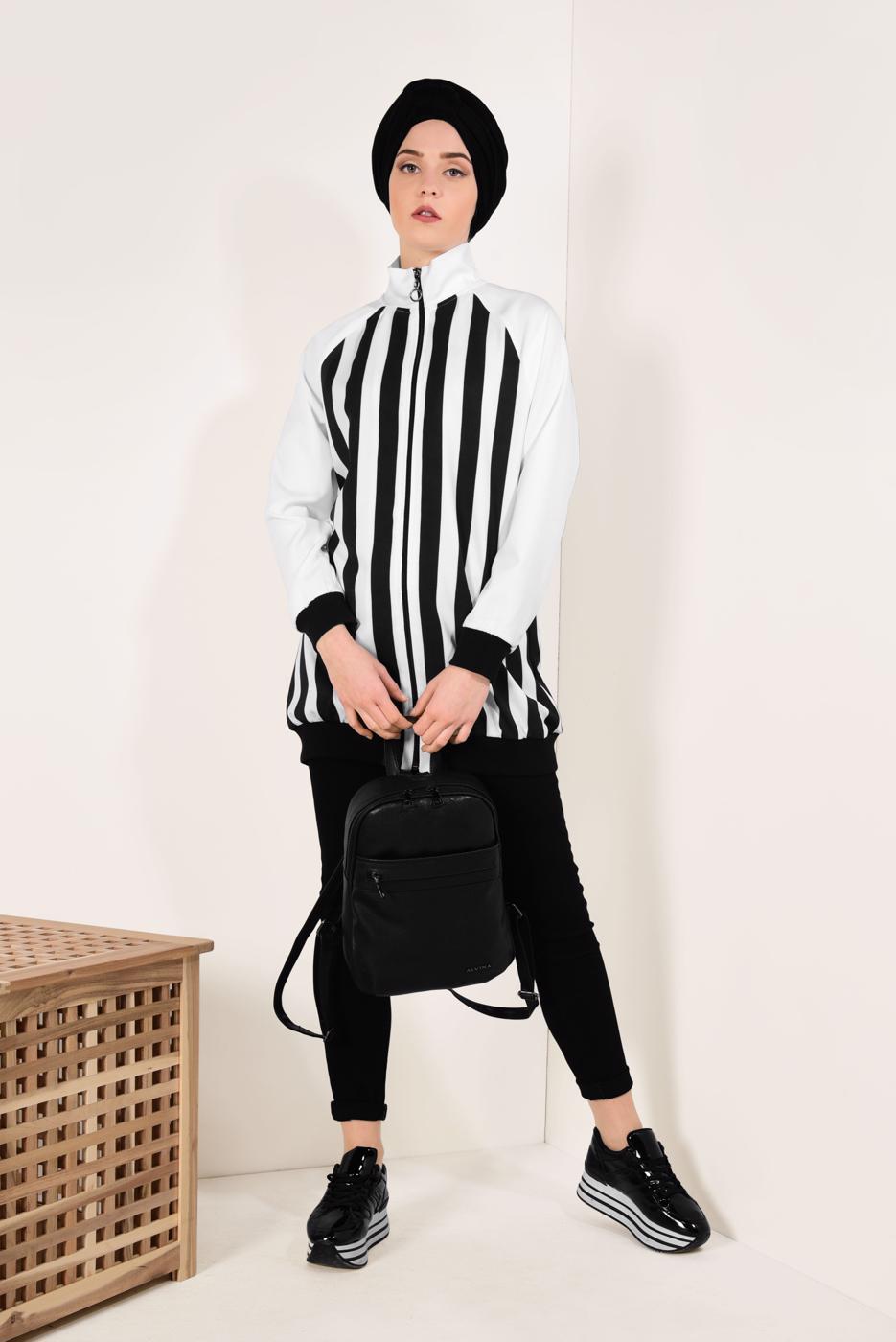 Vêtements hijab BLANC Veste T 4238 