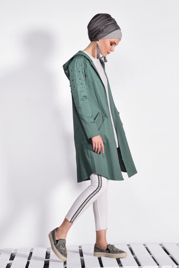 Vêtements hijab VERT Veste T 4247  - TRENDTESETTÜR