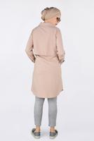 Tesettür giyim PUDRA BİLEKLERİ KEMERLİ ÇITÇIT DETAYLI GİY ÇIK 4251 