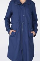 Tesettür giyim LACİVERT BİLEKLERİ KEMERLİ ÇITÇIT DETAYLI GİY ÇIK 4251 