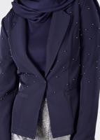 Tesettür giyim LACİVERT BONCUK DETAYLI BLAZER CEKET 4978