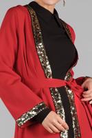 Vêtements hijab ROUGE Veste T 7137 