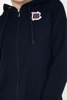 Tesettür giyim LACİVERT ŞERİT DETAYLI KAPÜŞONLU EŞOFMAN CEKET 7738 