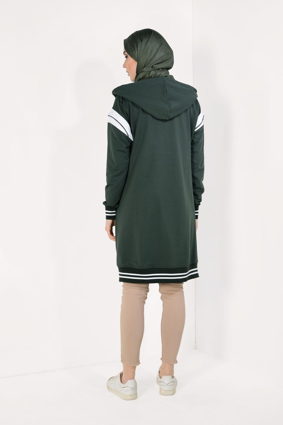 Vêtements hijab KAKI Veste T 9738 