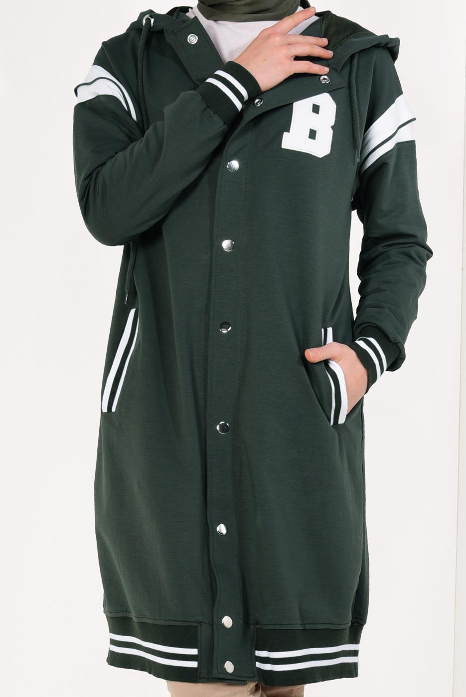 Vêtements hijab KAKI Veste T 9738 