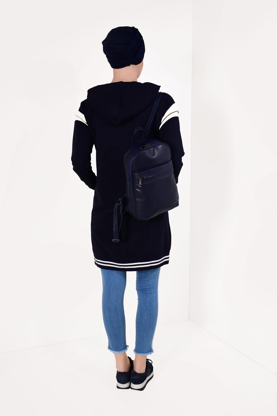 Vêtements hijab BLEU MARINE Veste T 9738 