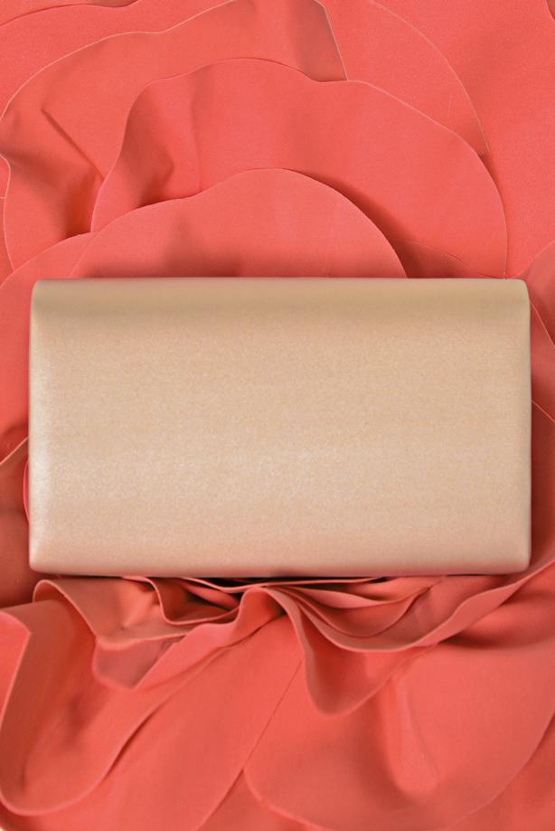 Tesettür giyim ALTIN ALVİNA PARLAK ABİYE ÇANTA 405  - TRENDTESETTÜR