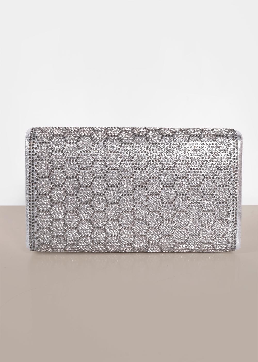 Vêtements hijab ARGENT SAC DE SOIRÉE ALVİNA 422