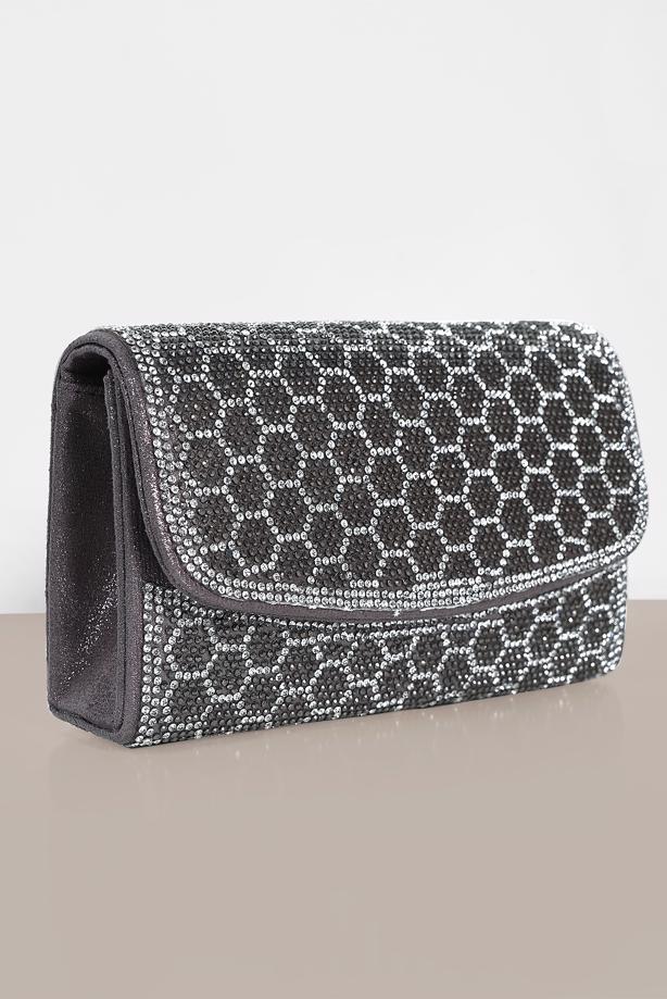 Tesettür giyim BEJ ALVİNA ABİYE ÇANTA 422  - TRENDTESETTÜR