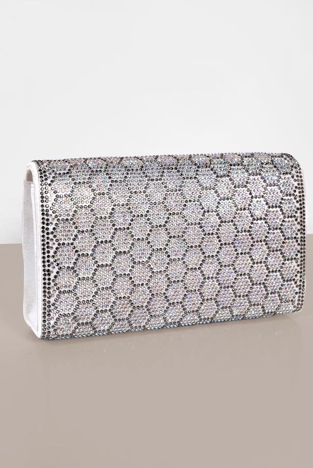 Tesettür giyim EKRU ALVİNA ABİYE ÇANTA 422  - TRENDTESETTÜR