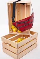 Tesettür giyim BORDO ALVİNA BEL ÇANTA 9005 