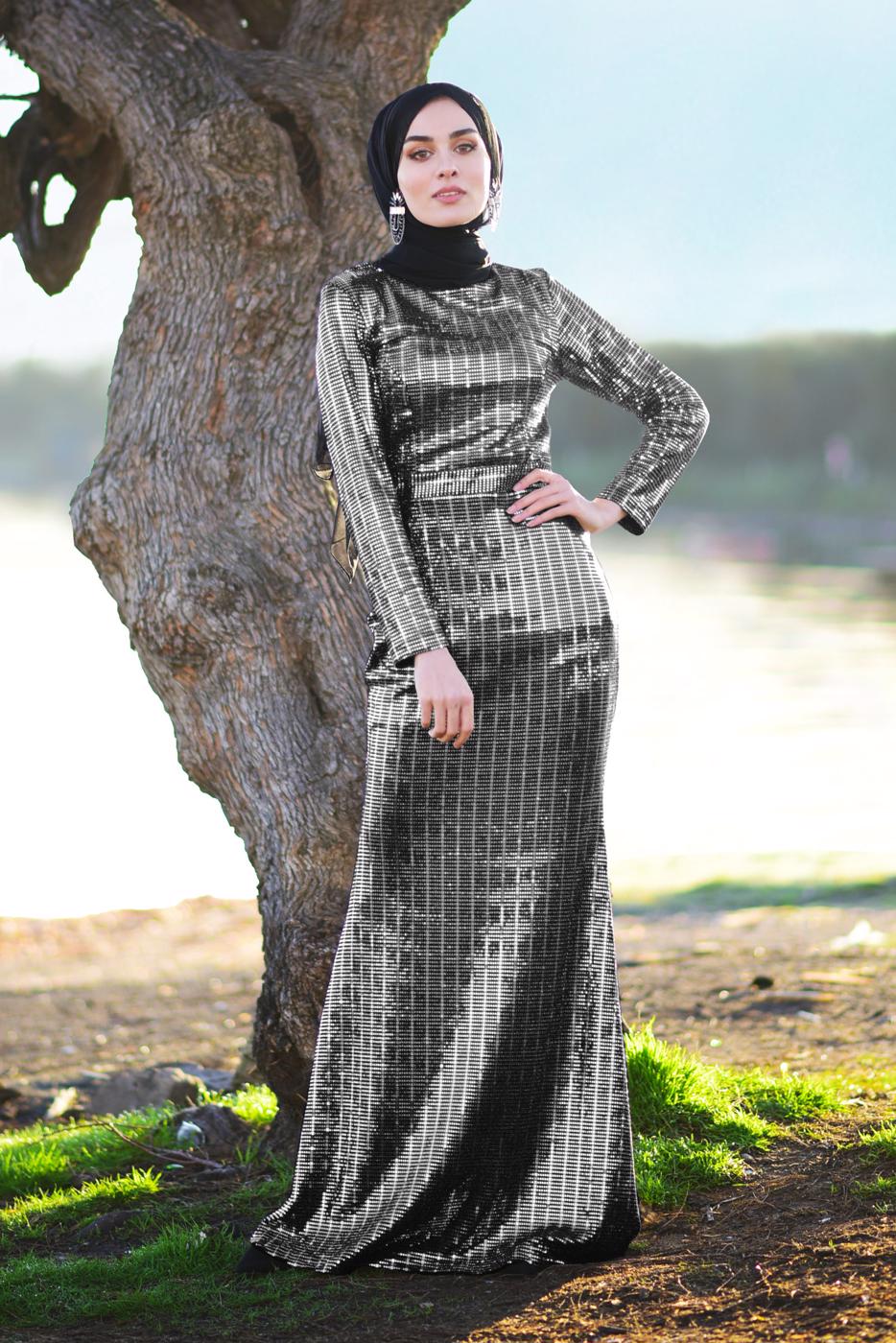 Vêtements hijab NOIR Robe T 05293 