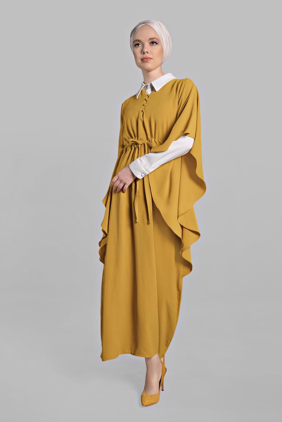 Vêtements hijab JAUNE Robe T 38302 