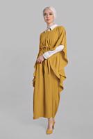 Vêtements hijab JAUNE Robe T 38302 