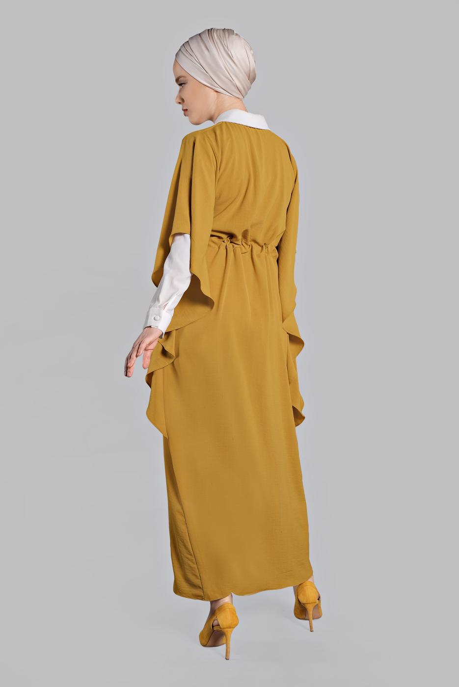 Vêtements hijab JAUNE Robe T 38302 