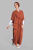 Vêtements hijab BRUN Robe T 38302 