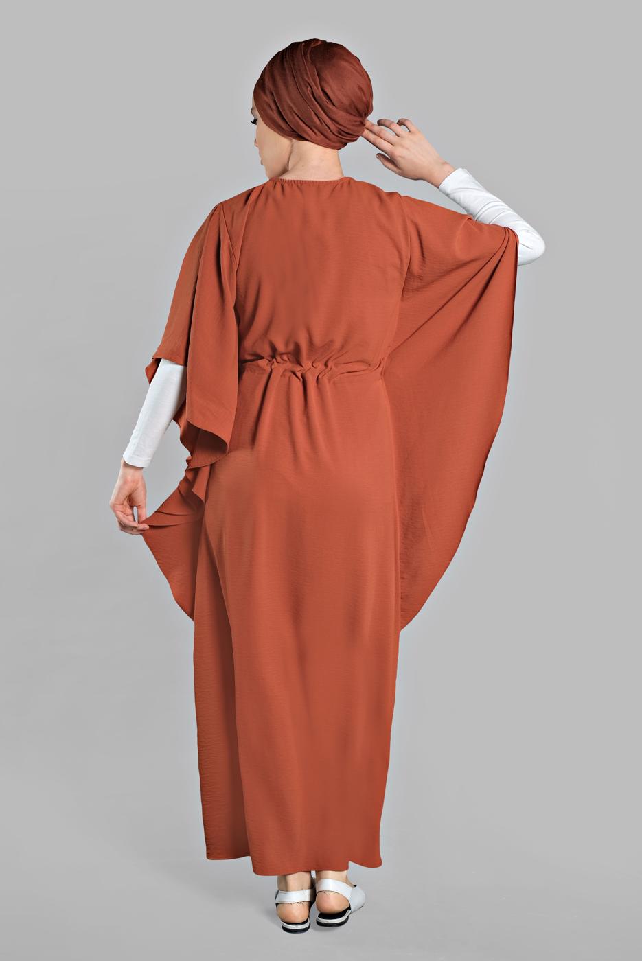 Vêtements hijab BRUN Robe T 38302 