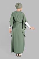 Vêtements hijab VERT Robe T 38302 