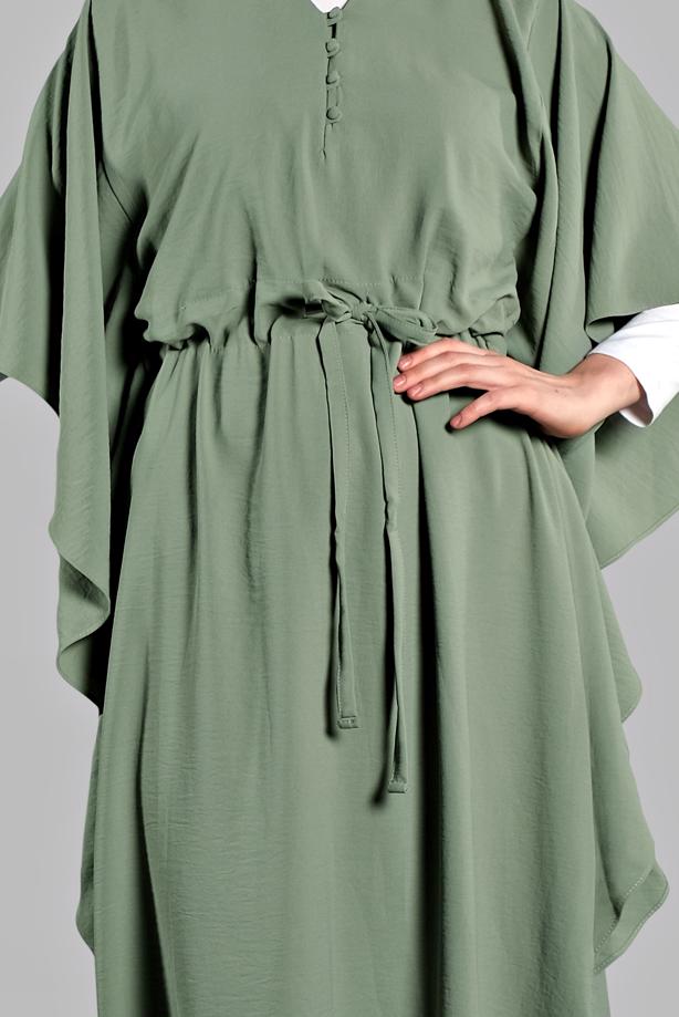 Vêtements hijab  Half Sleeve Flywheel Dress T 38302 - TRENDTESETTÜR