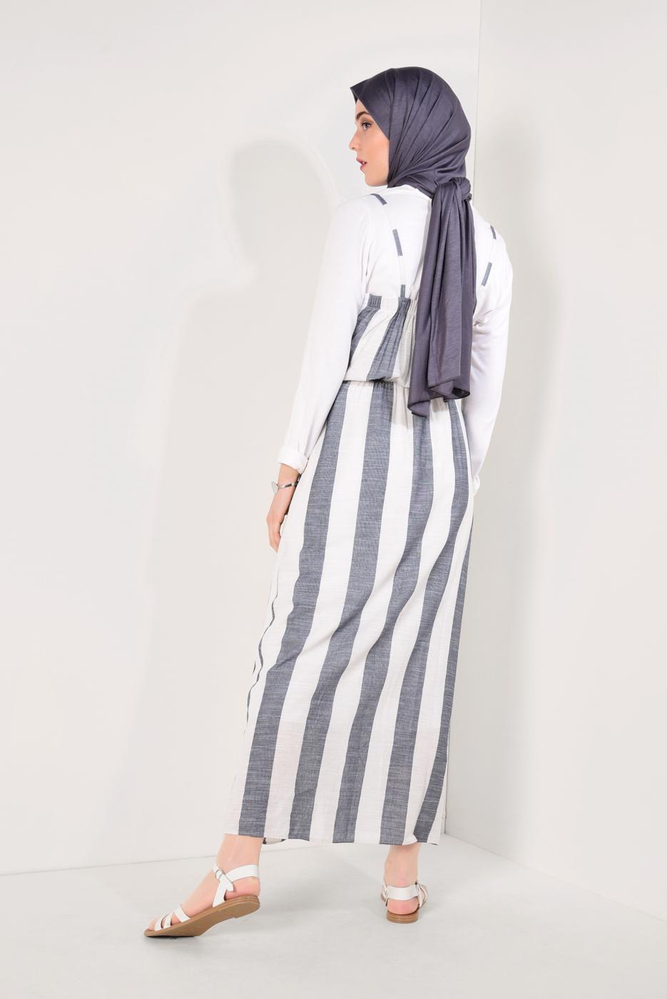 Vêtements hijab CRÈME Robe T 0514 