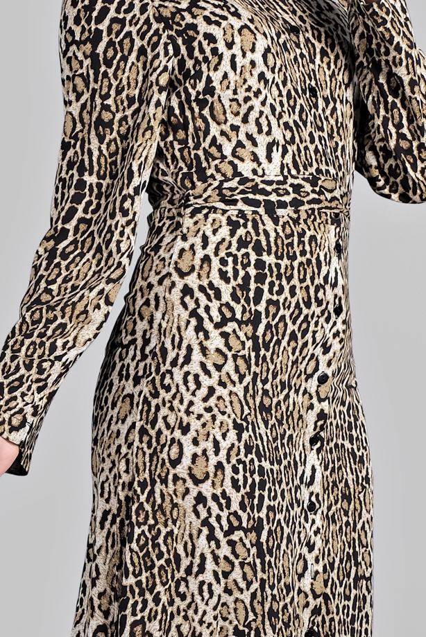 Vêtements hijab  Leopard Print Dress T 632  - TRENDTESETTÜR