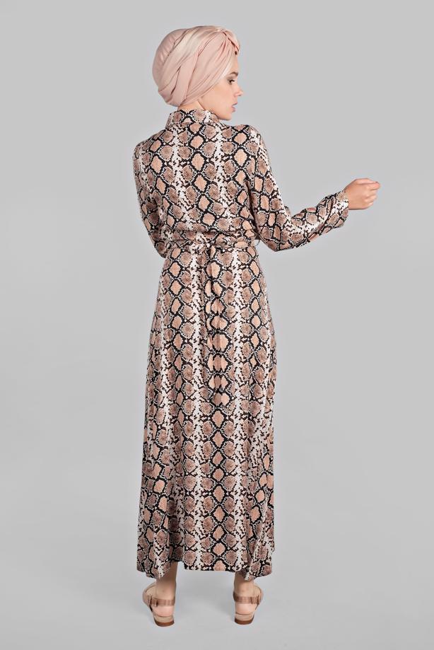 Vêtements hijab  Animal Print Dress T 781  - TRENDTESETTÜR
