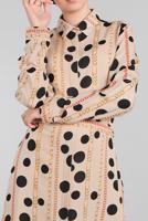 Vêtements hijab BEIGE Robe T 0824 