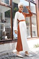 Vêtements hijab BRUN Robe T 1166 