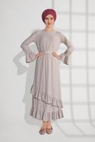 Vêtements hijab BEIGE Robe T 2216 