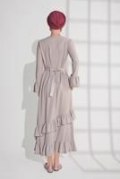 Vêtements hijab BEIGE Robe T 2216 