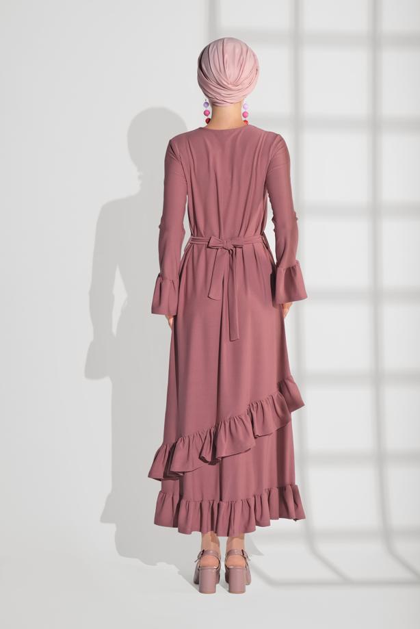 Vêtements hijab  Flywheel Detail Dress T 2216  - TRENDTESETTÜR