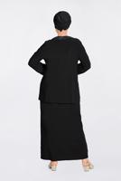 Vêtements hijab NOIR Robe T 2817