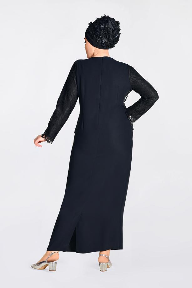 Vêtements hijab BLEU MARINE Robe T 2818 - TRENDTESETTÜR
