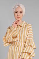 Vêtements hijab JAUNE Robe T 3266 