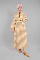 Vêtements hijab JAUNE Robe T 3266 