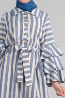 Vêtements hijab BLEU MARINE Robe T 3266 