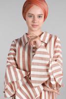 Vêtements hijab ORANGE Robe T 3266 