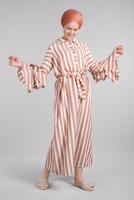 Vêtements hijab ORANGE Robe T 3266 