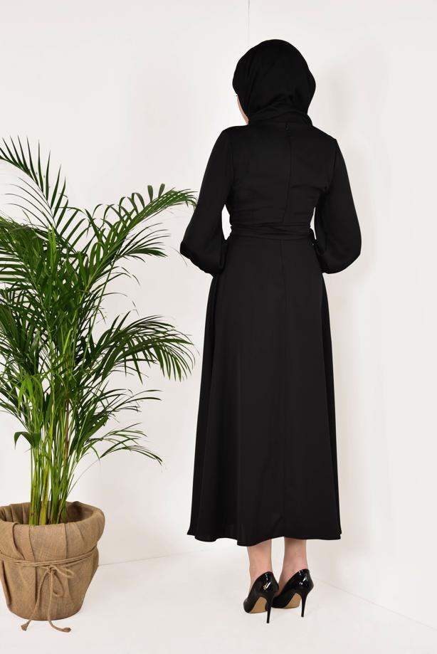 Vêtements hijab  Voluminous Sleeve Dress T 3792  - TRENDTESETTÜR