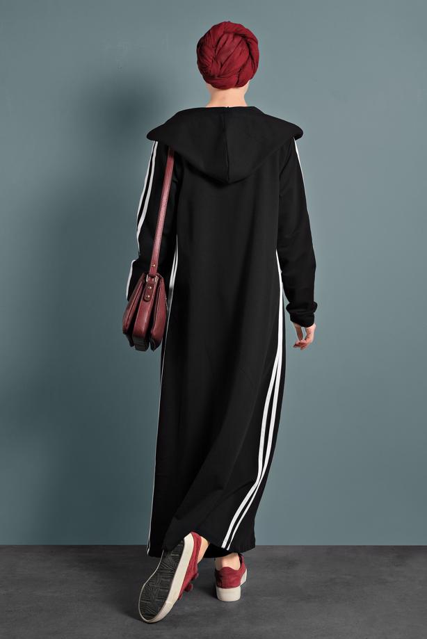 Vêtements hijab NOIR ABAYA 4202 - TRENDTESETTÜR