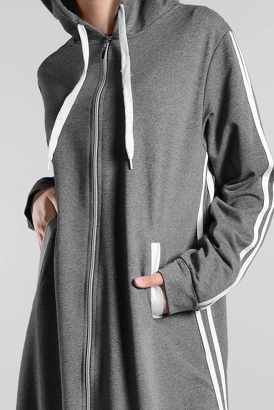 Vêtements hijab GRIS ABAYA 4202