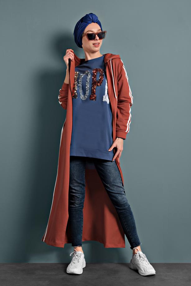 Vêtements hijab ORANGE ABAYA 4202 - TRENDTESETTÜR