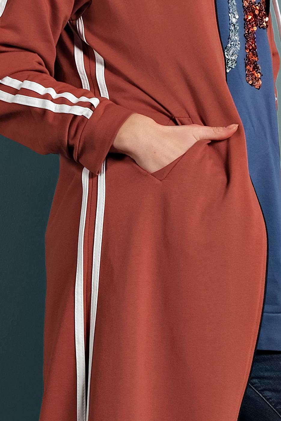 Vêtements hijab ORANGE ABAYA 4202