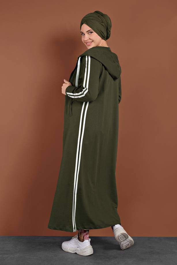 Vêtements hijab KAKI ABAYA 4202 - TRENDTESETTÜR