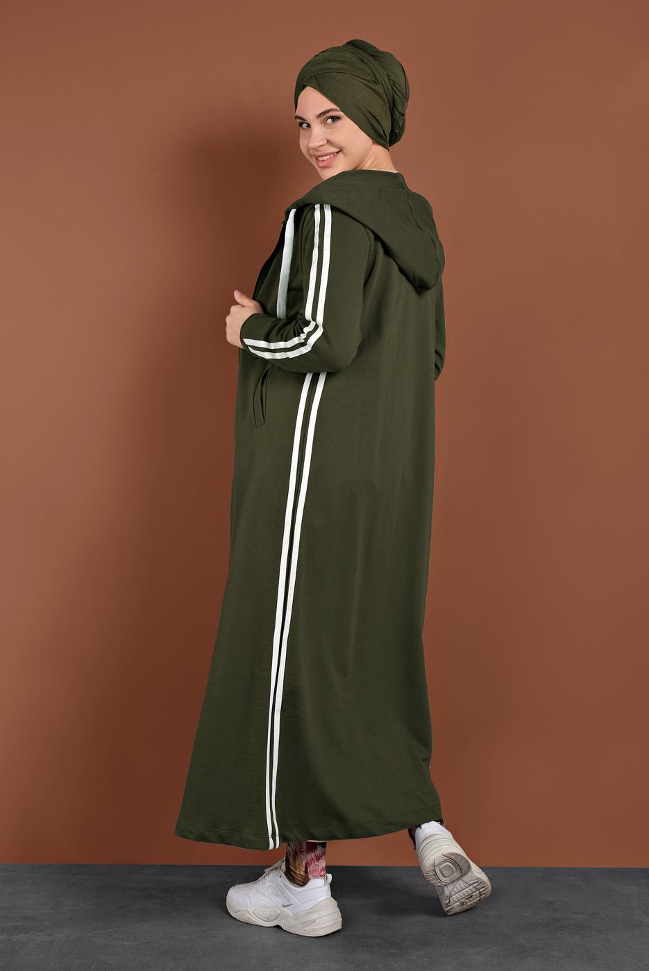 Vêtements hijab KAKI ABAYA 4202