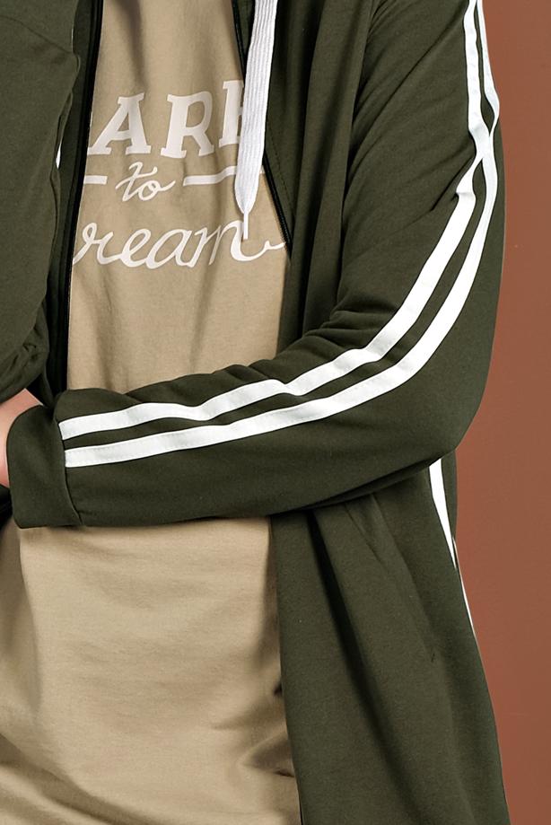 Vêtements hijab KAKI ABAYA 4202 - TRENDTESETTÜR