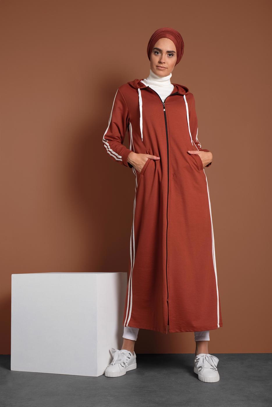 Vêtements hijab BRUN ABAYA 4202