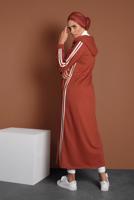 Vêtements hijab BRUN ABAYA 4202