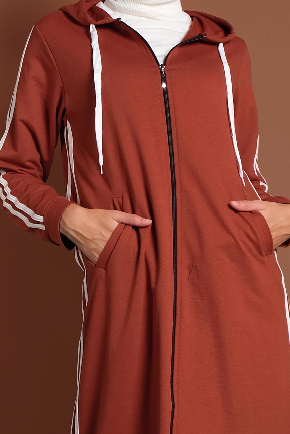 Vêtements hijab BRUN ABAYA 4202