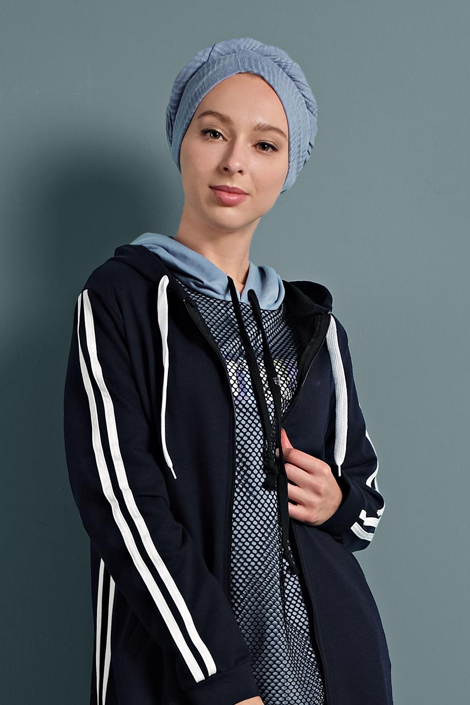 Vêtements hijab BLEU MARINE ABAYA 4202